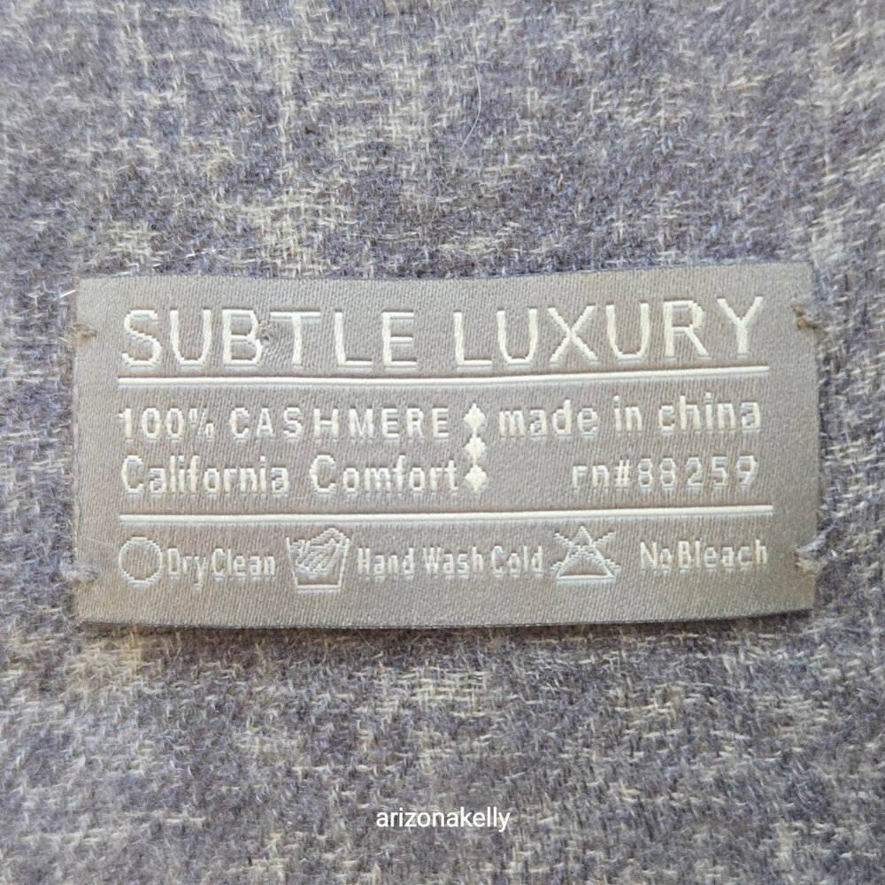 NWOT Subtle Luxury Tissue Weight Cashmere Wrap Scarf Aspen Ombre - Picture 3 of 12
